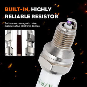 Hipa 794-00082 spark plug pair in packaging for convenient replacements.