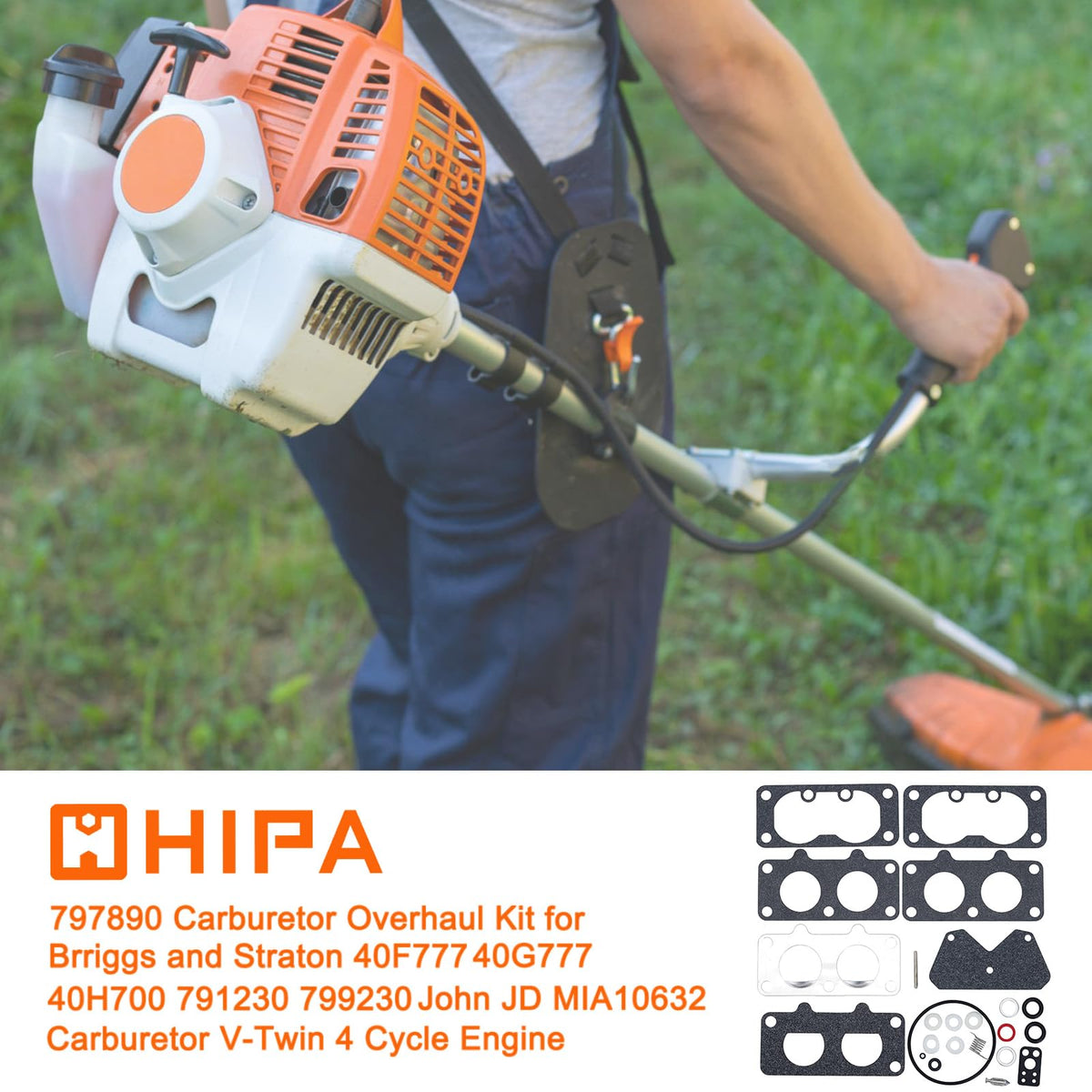 Hipa 797890 carb kit label showing part numbers for accurate ordering
