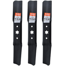 Hipa 942-05052A high lift blade with 6-star mount for Cub Cadet ZT1 improves grass pickup.