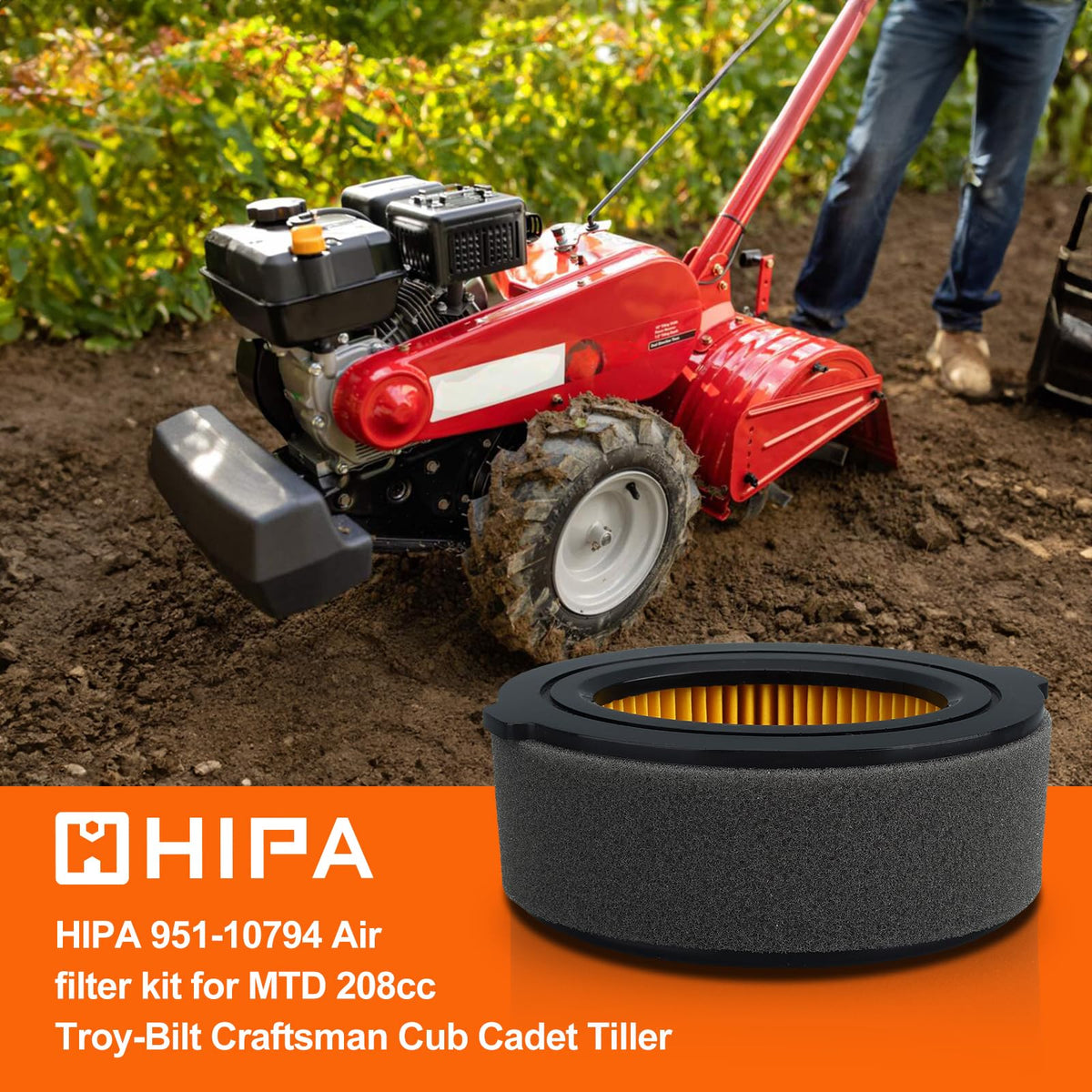 Hipa 951-10794 fuel filter protects the fuel system from debris.