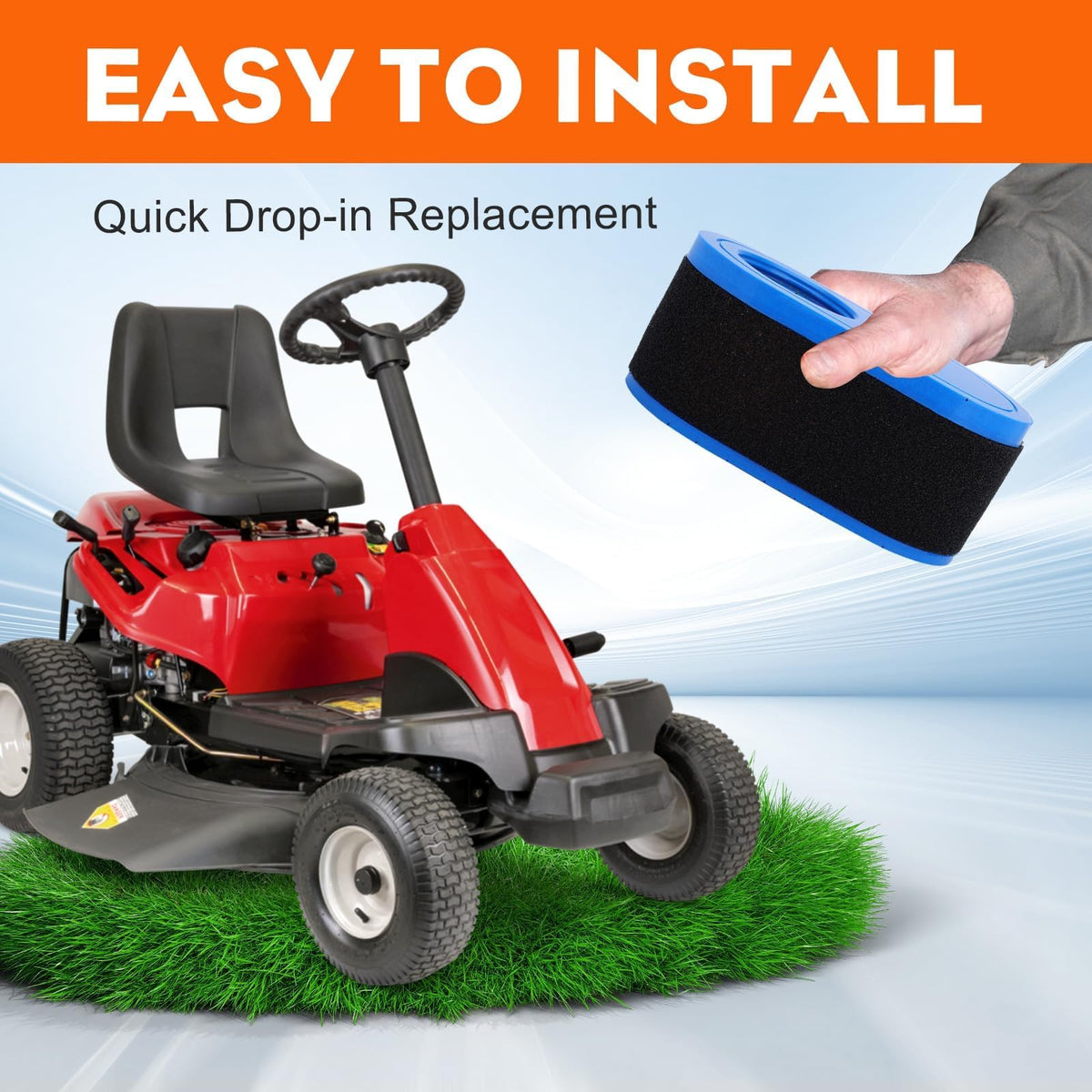 Hipa 951-12260 pre-cleaner helps capture debris at intake.