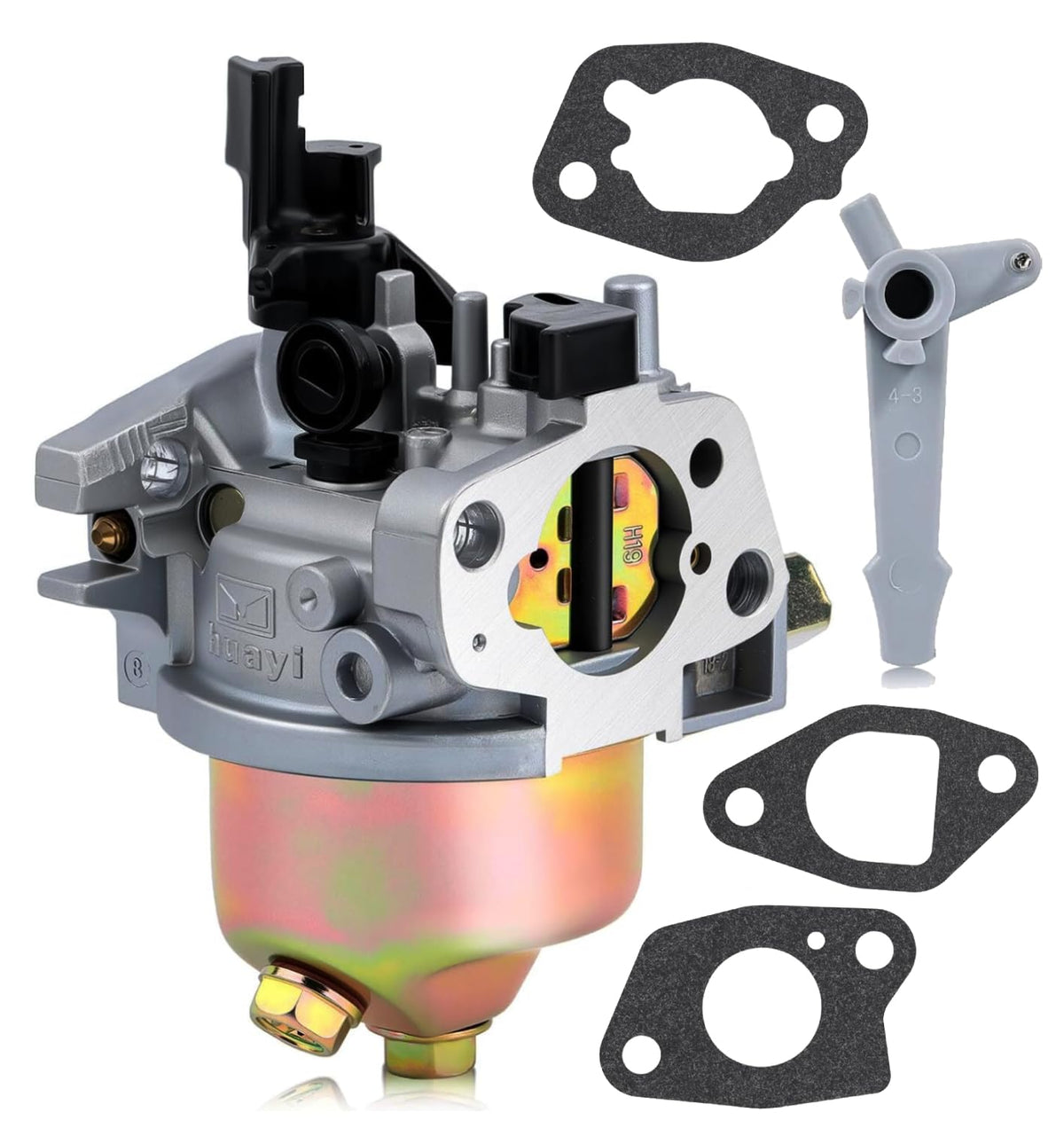 Hipa 951-12785 carburetor front view shows compact design for quick engine replacements