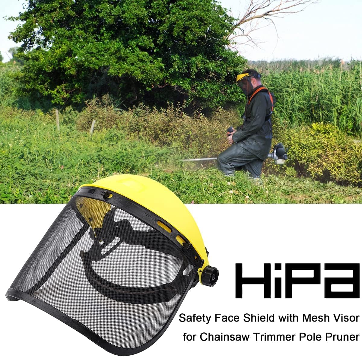 Hipa adjustable headgear suspension provides a secure, comfortable fit for extended use.