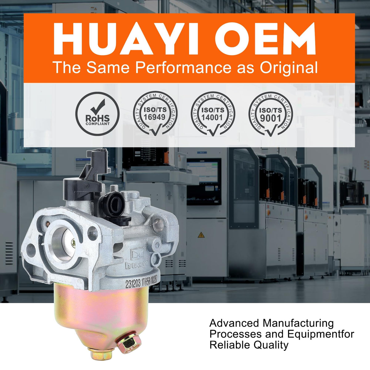 Hipa air filter included for cleaner air flow and better performance