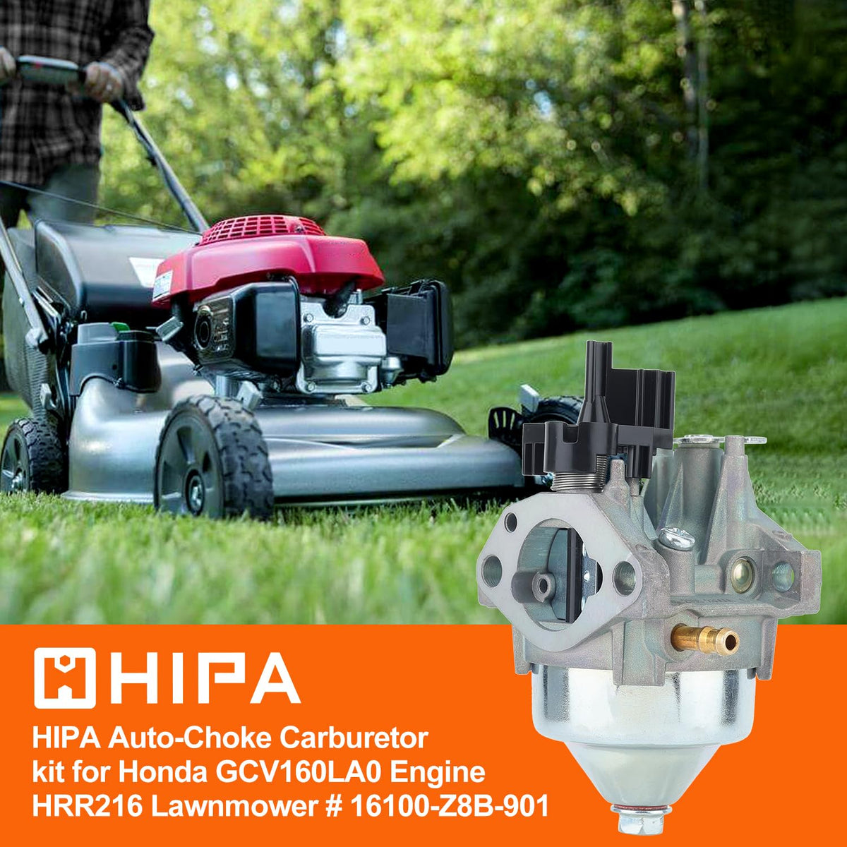 Hipa air filter for Honda GCV160LA0 keeps intake cleaner and reduces debris.