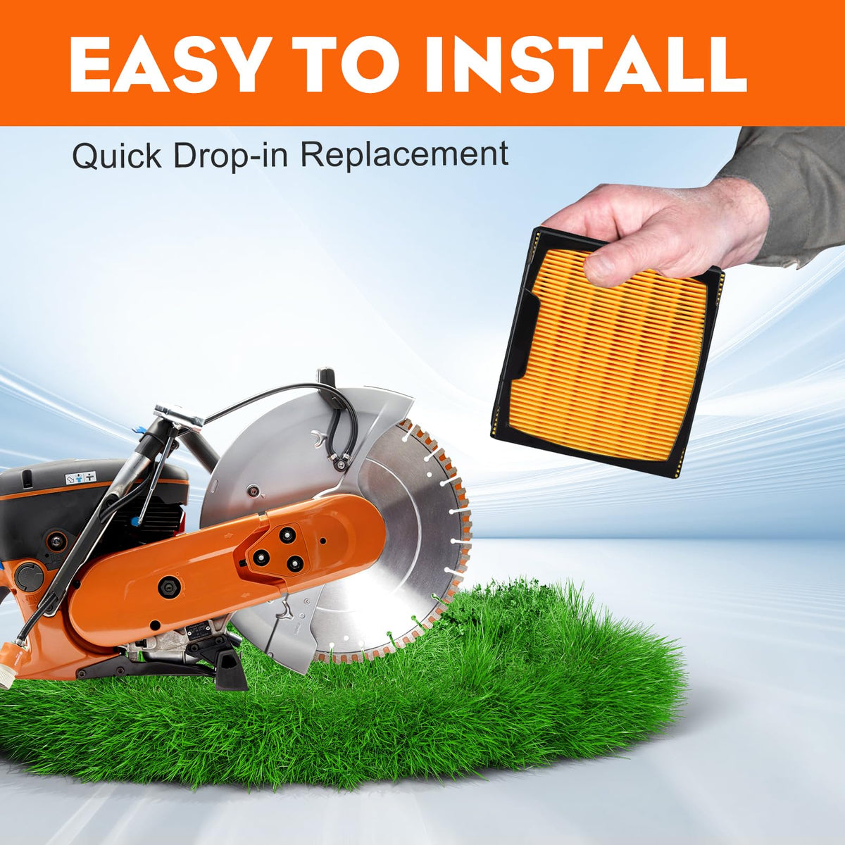 Hipa air filter kit paper filter and components enable steady filtration