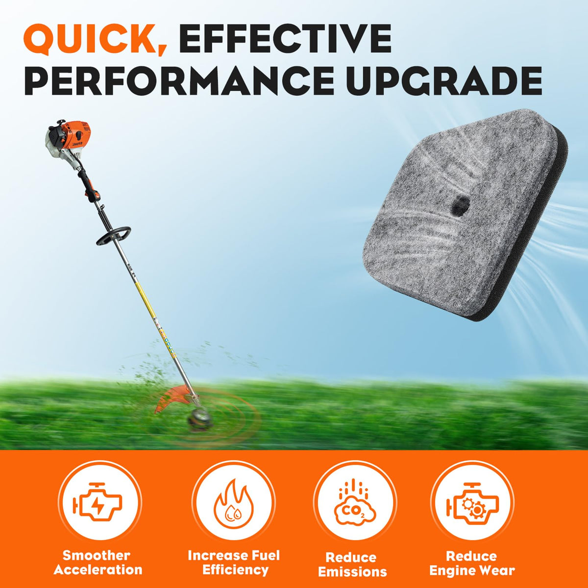 Hipa air filter close-up highlighting 99 percent filtration efficiency.