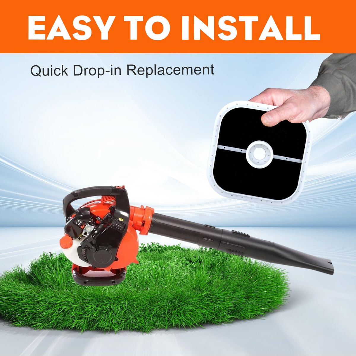 Hipa air filter seal prevents unfiltered air entry for consistent performance.