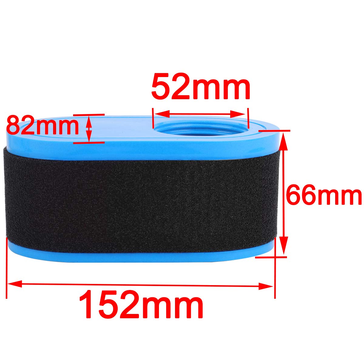 Hipa air filter side dimensions showing 6x3-1/4x2-5/8 inches for accurate fit