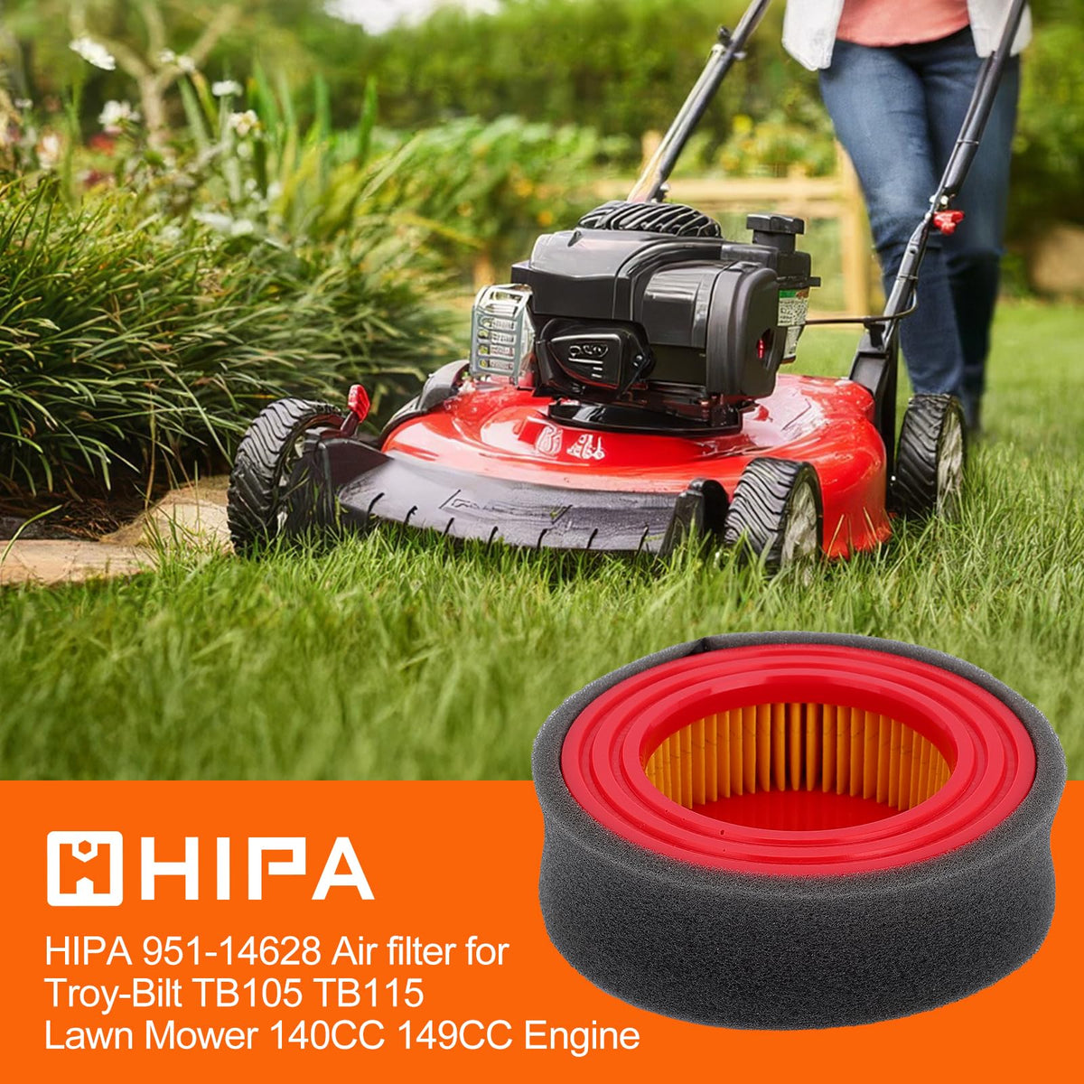 Hipa TB105 dimensions close-up to ensure precise fit and easy replacement.