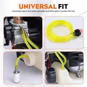 Hipa barbed-connection ready fuel line hose, 4ft, installs with minimal effort.