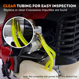 Hipa bend-easy fuel line hose, 4ft, feeds smoothly into carb connections.