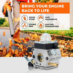 Hipa BG series fuel line setup ensuring secure fuel delivery for consistent blower performance