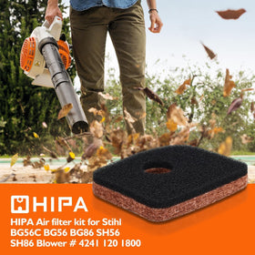 Hipa BG56C air filter close-up highlighting dense media.