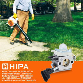 Hipa BG86 carburetor kit components, compact all-in-one for quick tune-up.