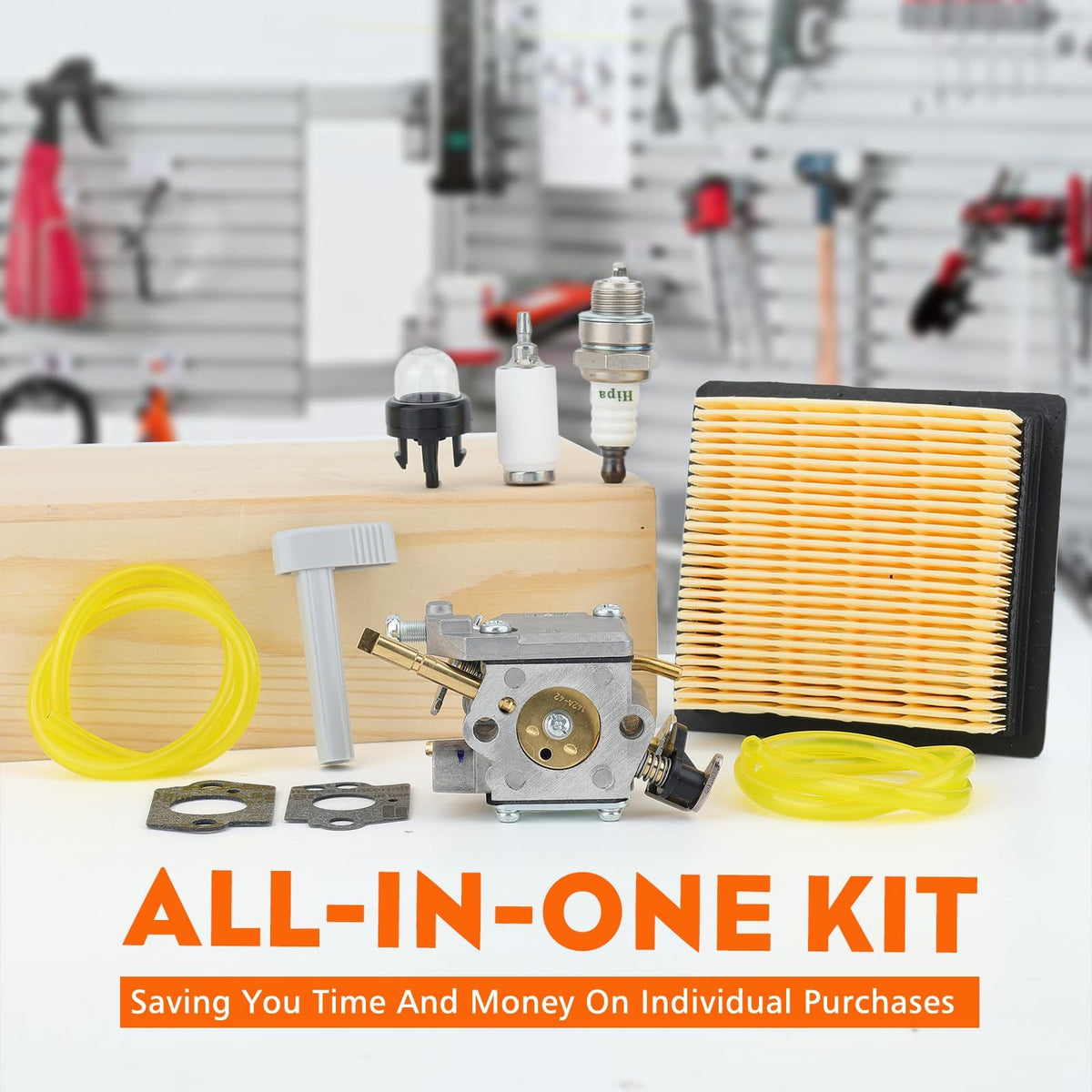 Hipa BP42 carburetor kit primer pump included for easier starting