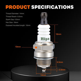 Hipa BPMR8Y 14 mm thread and flat gasket suit compatible engines