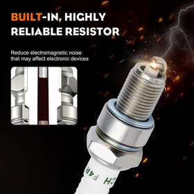 Hipa BPR4ES spark plug Kawasaki compatibility for wide engine fit.