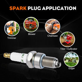 Hipa BPR4ES spark plug tech spec image showing heat range and reach.