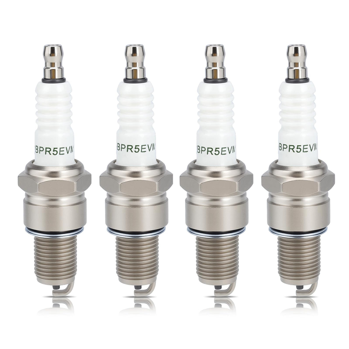 Hipa BPR5ES spark plug angle view reveals compact design for NGK compatibility
