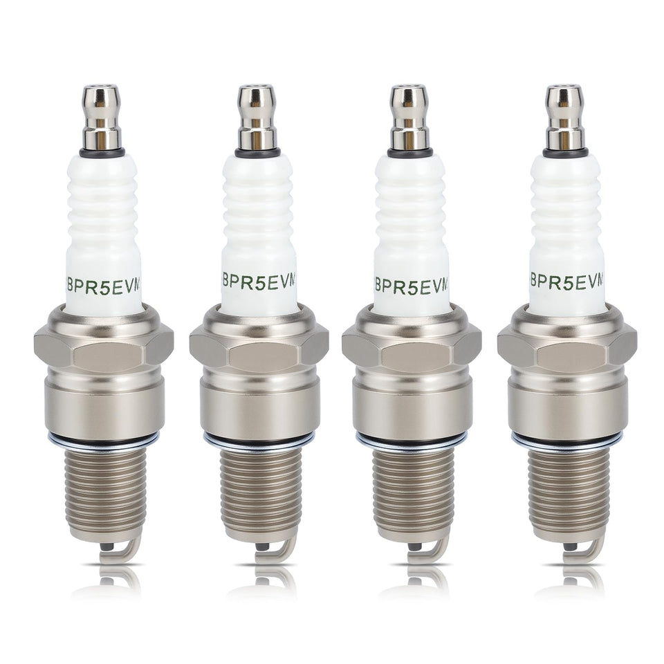 Hipa BPR5ES spark plug angle view reveals compact design for NGK compatibility