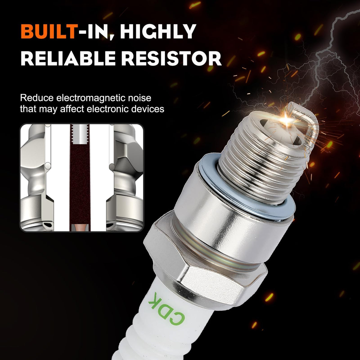 Hipa BPR6HS spark plug in box label highlighting compatibility