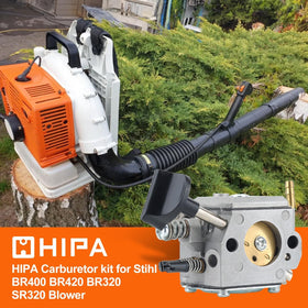 Hipa kit dimensions chart highlighting mounting holes and bore sizes for BR340/BR380.