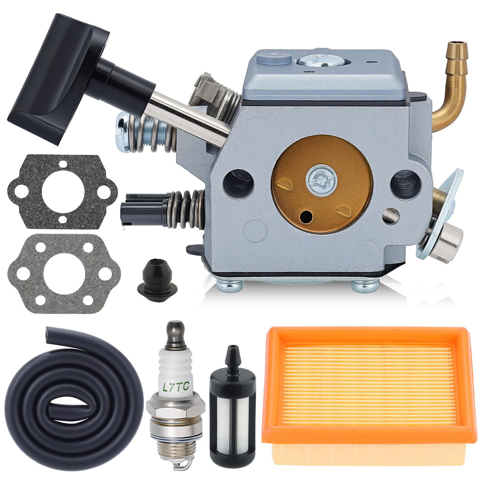 Hipa BR340 BR380 carburetor kit front view, ready-to-install replacement for Stihl blowers.