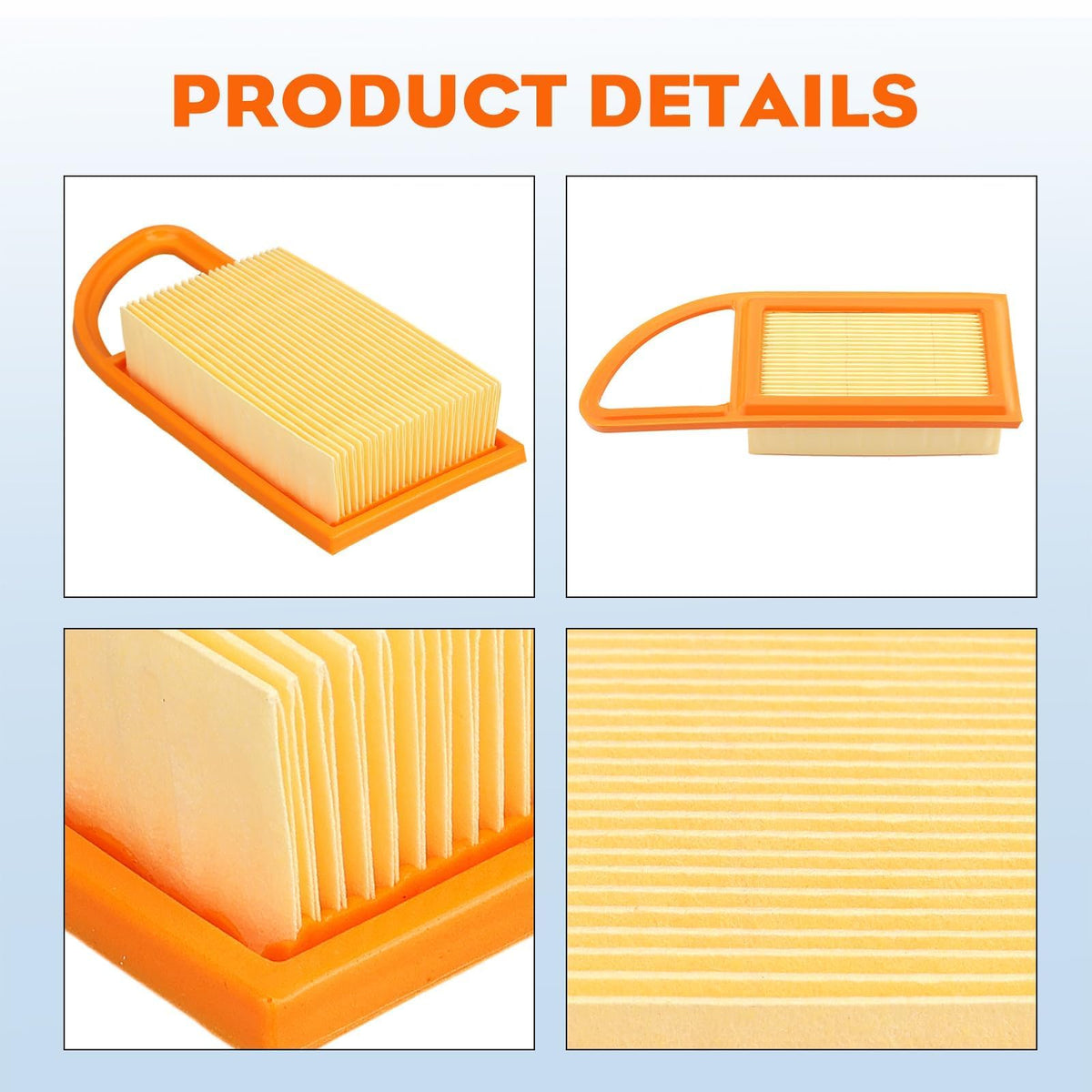 HIPA BR600 air filter dimensions fit for BR600
