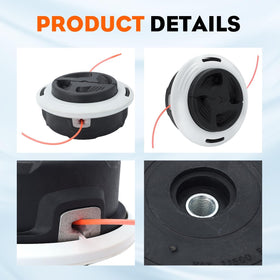 Package includes trimmer head and replacement line.