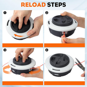 Easy-load head reduces maintenance time during trimming tasks.