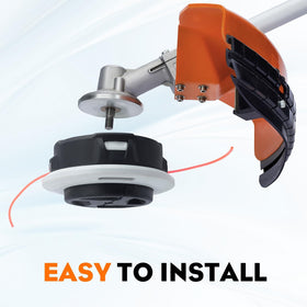Bump-feed mechanism provides smooth line advancement.