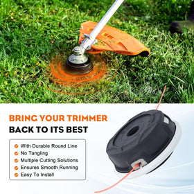 Includes 2.4 mm line for immediate setup.