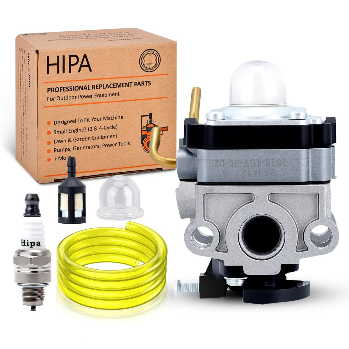 Hipa C430 carburetor assembly for Ryobi 30cc trimmers enhances idle stability and performance
