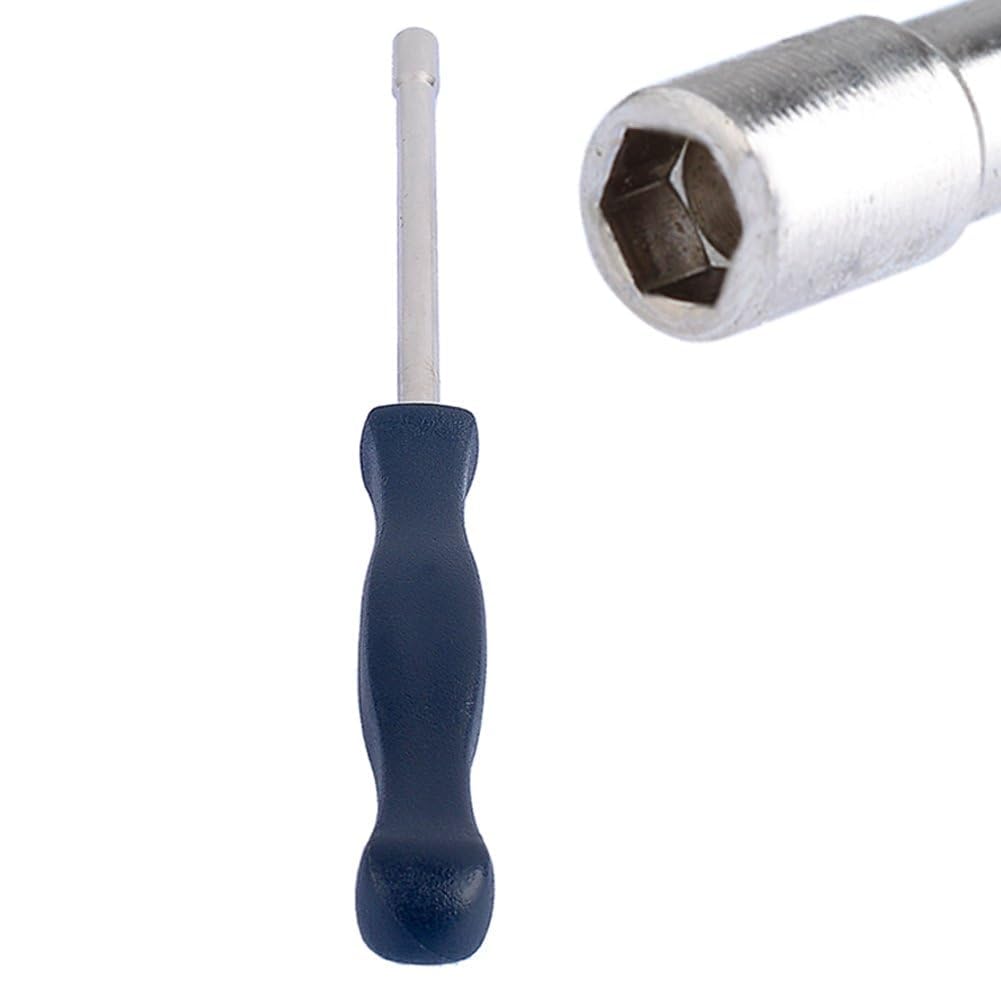 Hipa carburetor adjustment tool with 4mm hex head showing precise tuning for 2-stroke engines