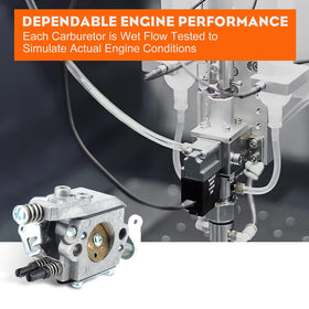 Hipa carburetor close-up highlighting brass components and durability