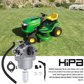 Hipa carburetor tuned jetting aids steady idling and responsive throttle.