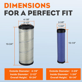 Hipa filter kit compatible with Kawasaki FX series and Kohler cross-reference.