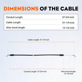 Hipa conduit length close-up showing 37-3/4 inch conduit for smooth operation