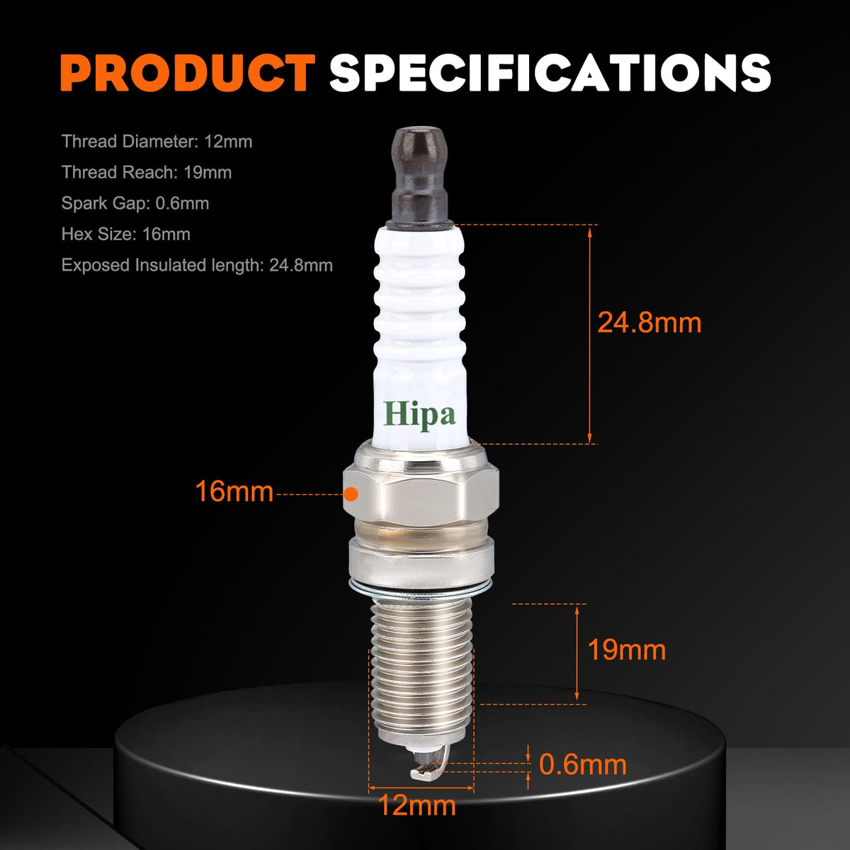 Hipa DCPR6E spark plug installed on Kohler XT675 engines for reliability