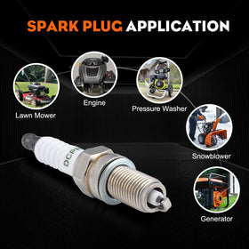 Hipa DCPR6E spark plug packaging box shown with included parts