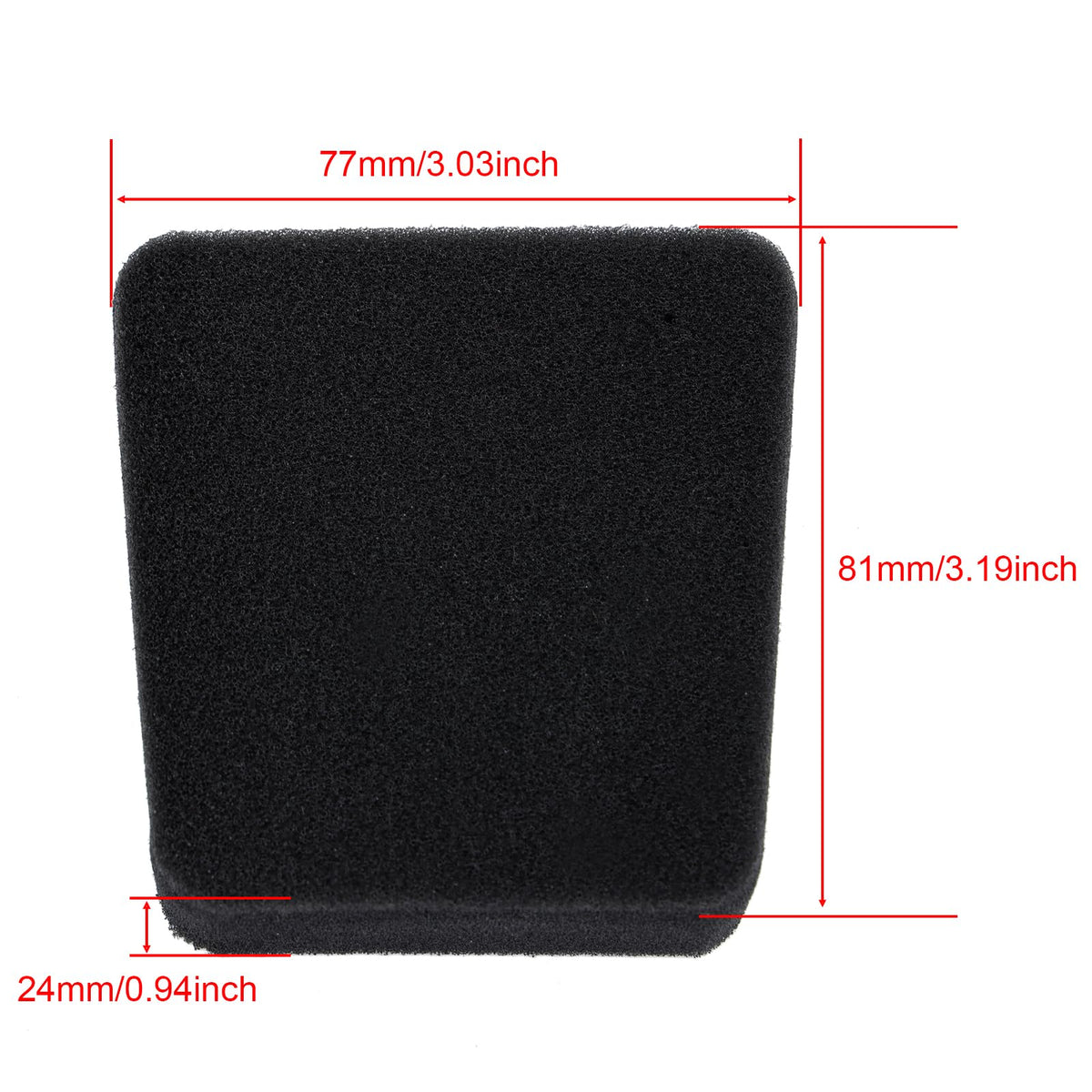 Hipa E43 air filter two-pack side view highlighting compact design for easy replacement