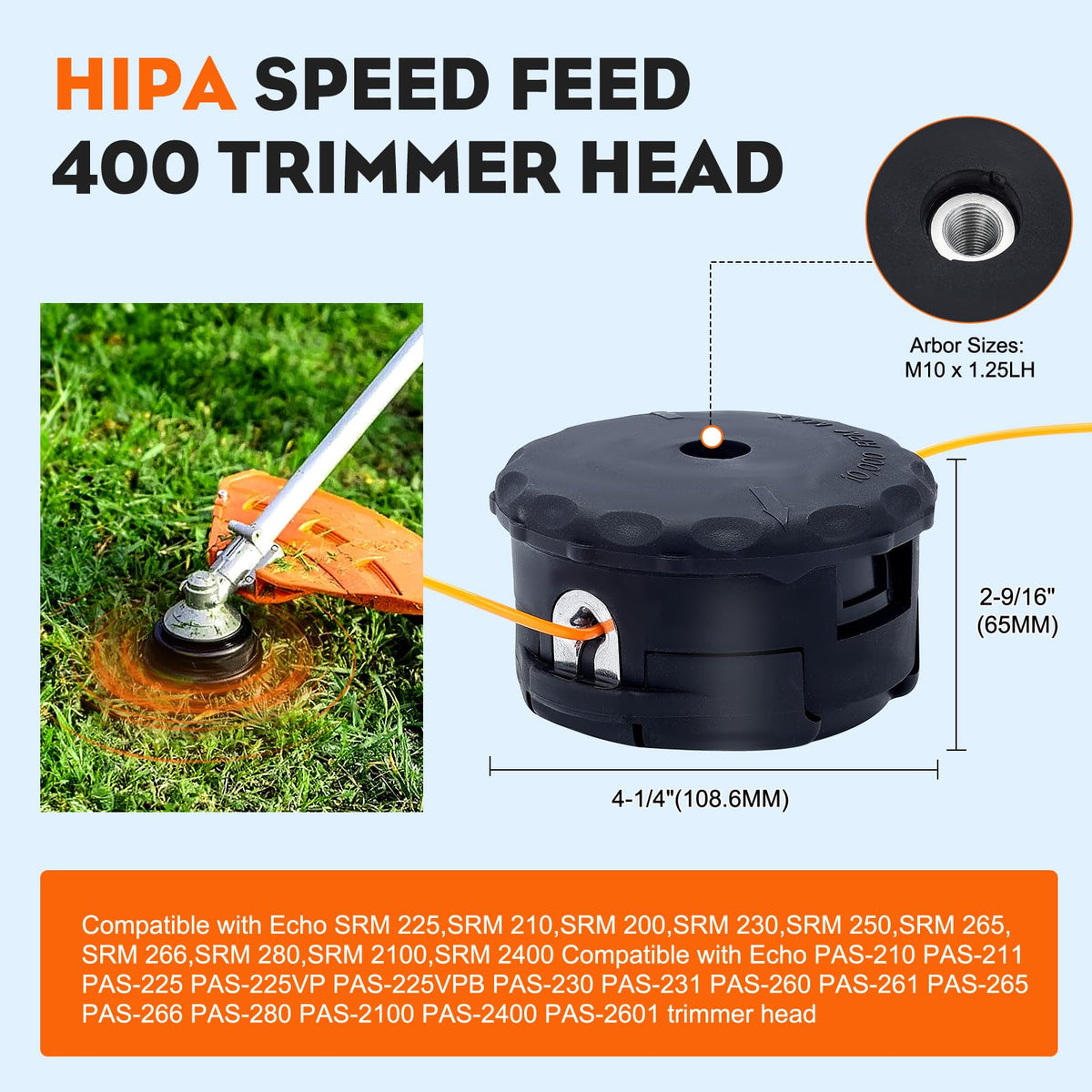 Hipa Echo SRM compatibility for fast fit with SRM-210 and SRM-230.
