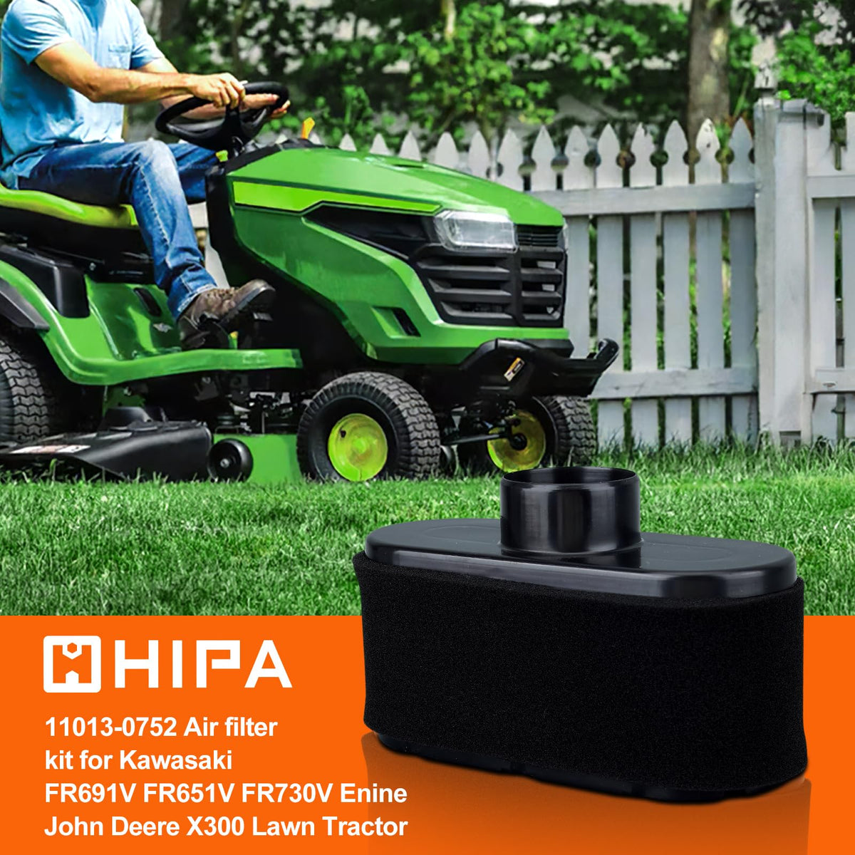 Hipa FR691V pre-cleaner reduces dirt intake for longer filter life.