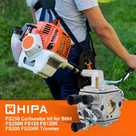 Hipa FS250 carburetor includes air filter and fuel lines
