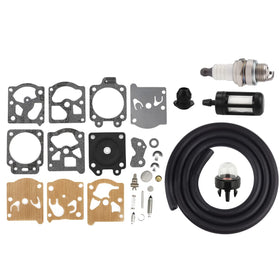 Hipa FS36 carburetor kit components ready for diagnostic replacement.