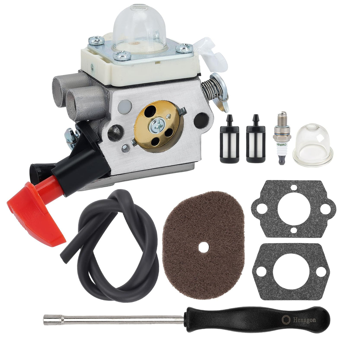 HIPA FS56RC carburetor assembly with brass components for durability