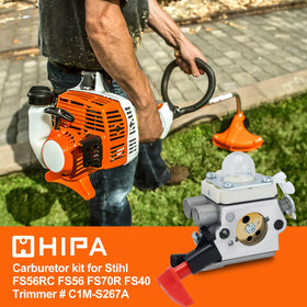 HIPA FS56RC tune-up kit components laid out for quick maintenance