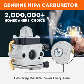 Hipa FS80R primer bulb aids quick fuel priming for easy starts.
