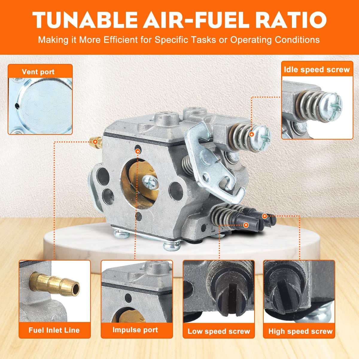 Hipa 2 ft fuel line enabling easy, secure connections